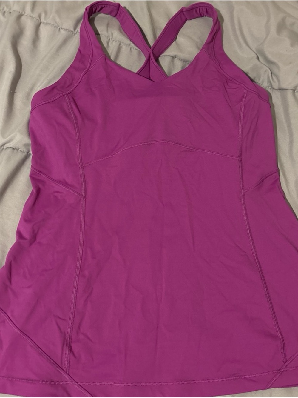 lululemon athletica Fuchsia Cross-Back Performance Tank